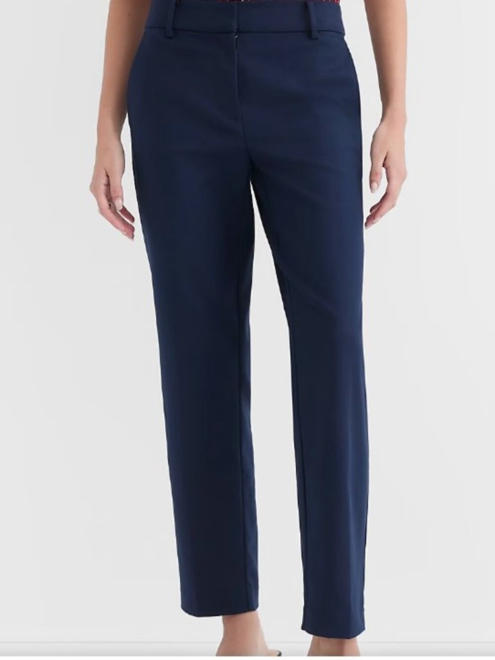 Loft Curvy Straight Pants - Julie - Size 12 - Navy